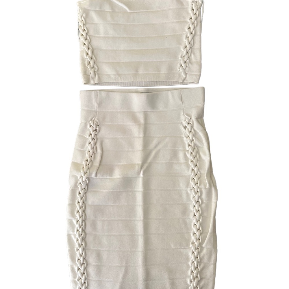 Express Cream Skirt Set